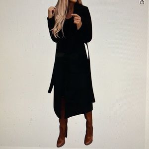 Long black trench coat. Light weight
